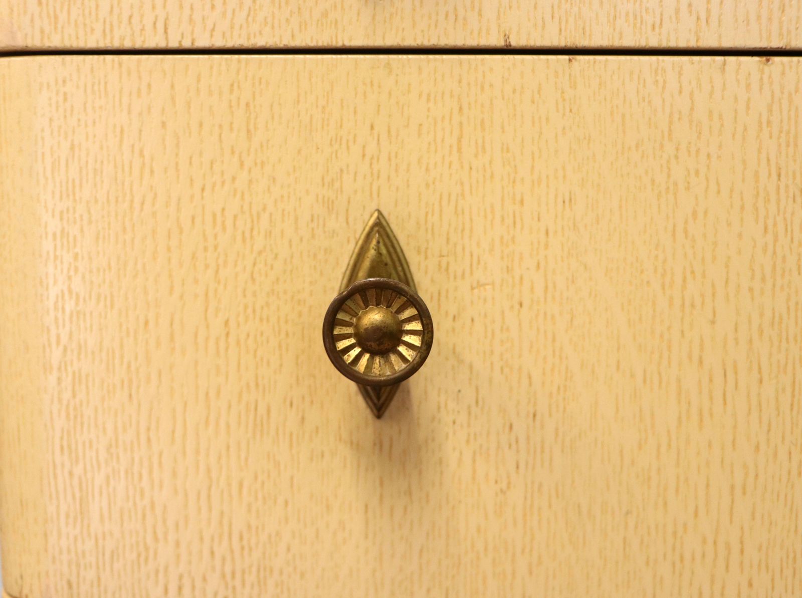 photo for sale A Lovely Mid Century Blond Oak Veneered Chest Of Seven Drawers.