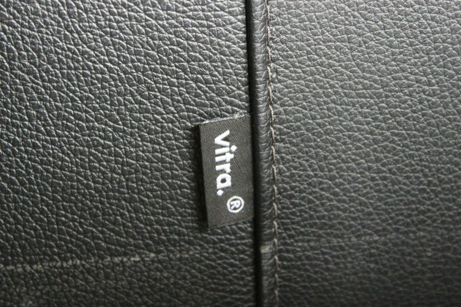 photo furniture Vitra “Park” Armchair – In Jet Black Leather