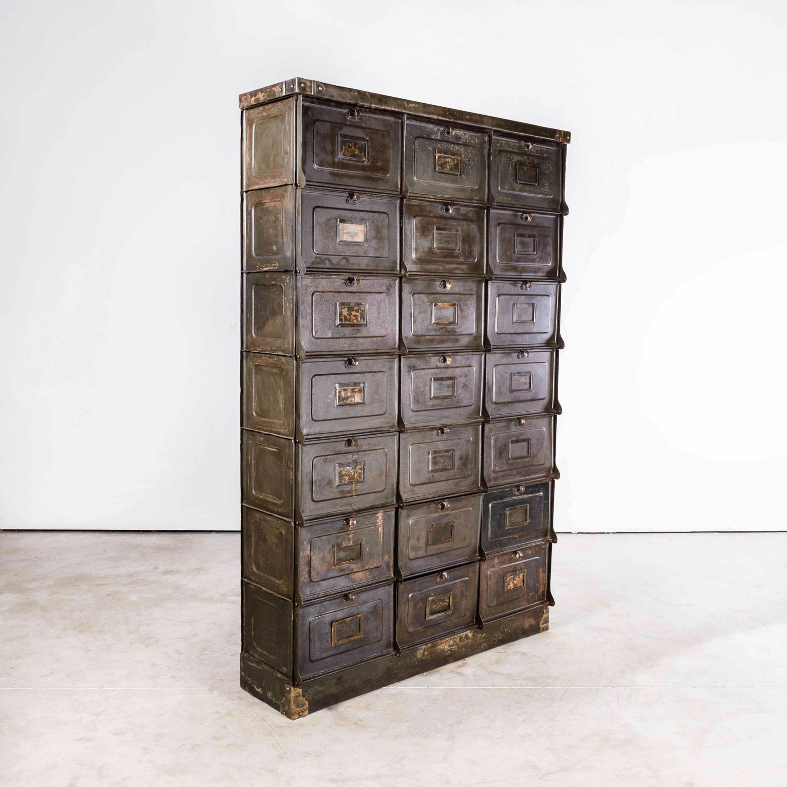 1930’s Original Strafor Klappet Cabinet – Original Paint  Forge De Strasbourg
