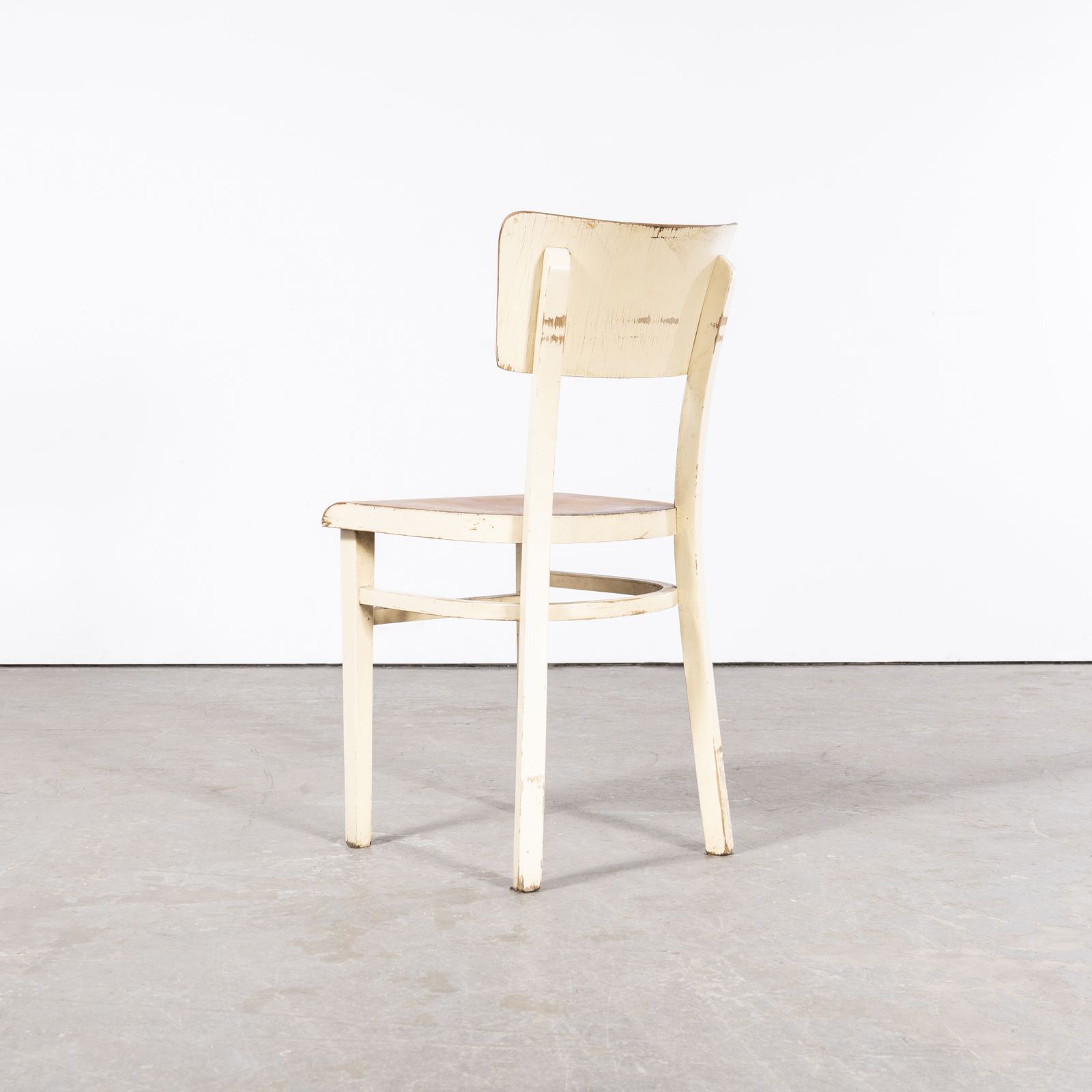 1950's Classic Elegant Bentwood Painted Dining Chair By Ton & Thonet photo 110.0