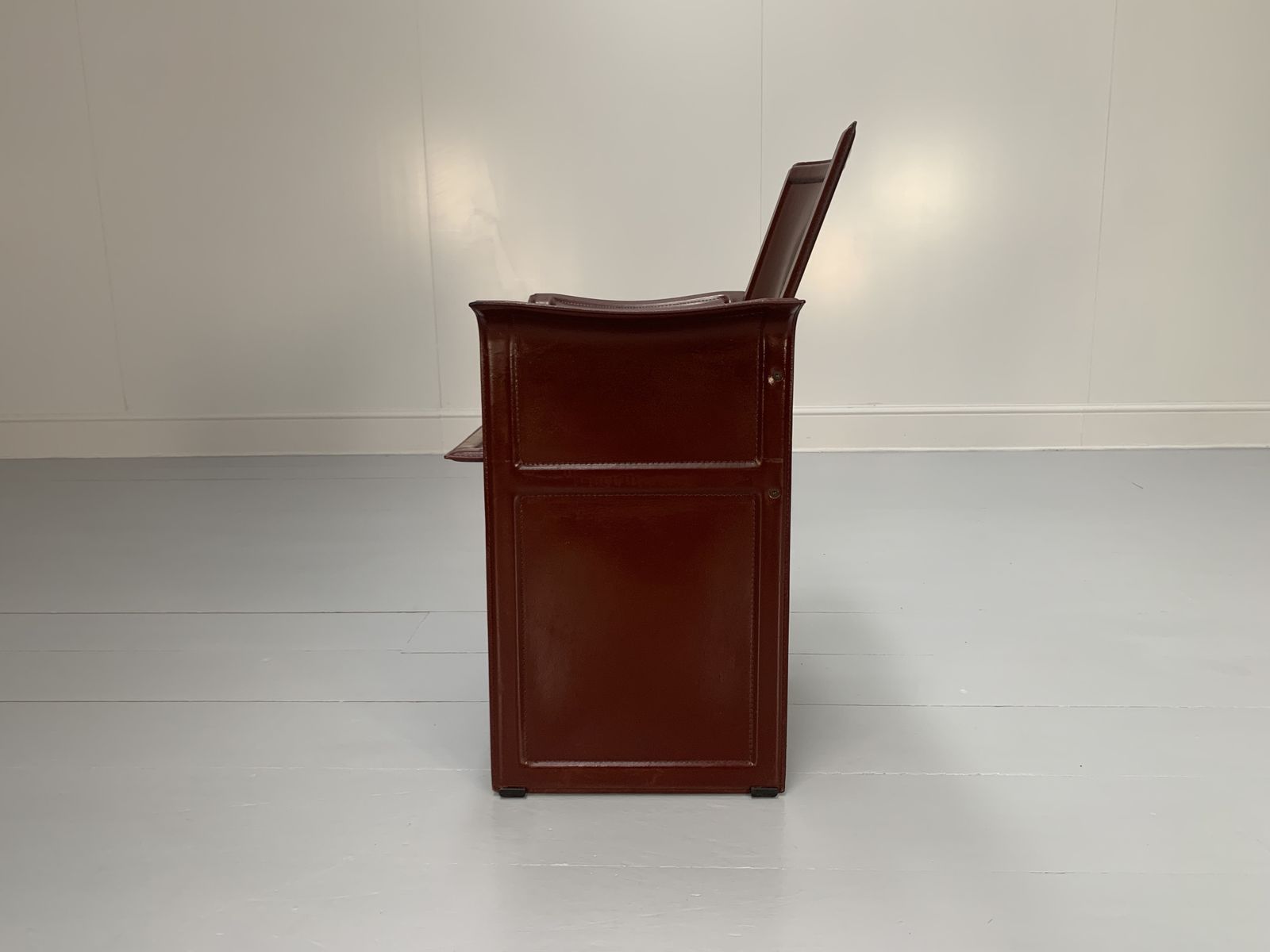 8 Matteo Grassi “Korium” Dining Chairs – In Brown Coach Leather photo vintage