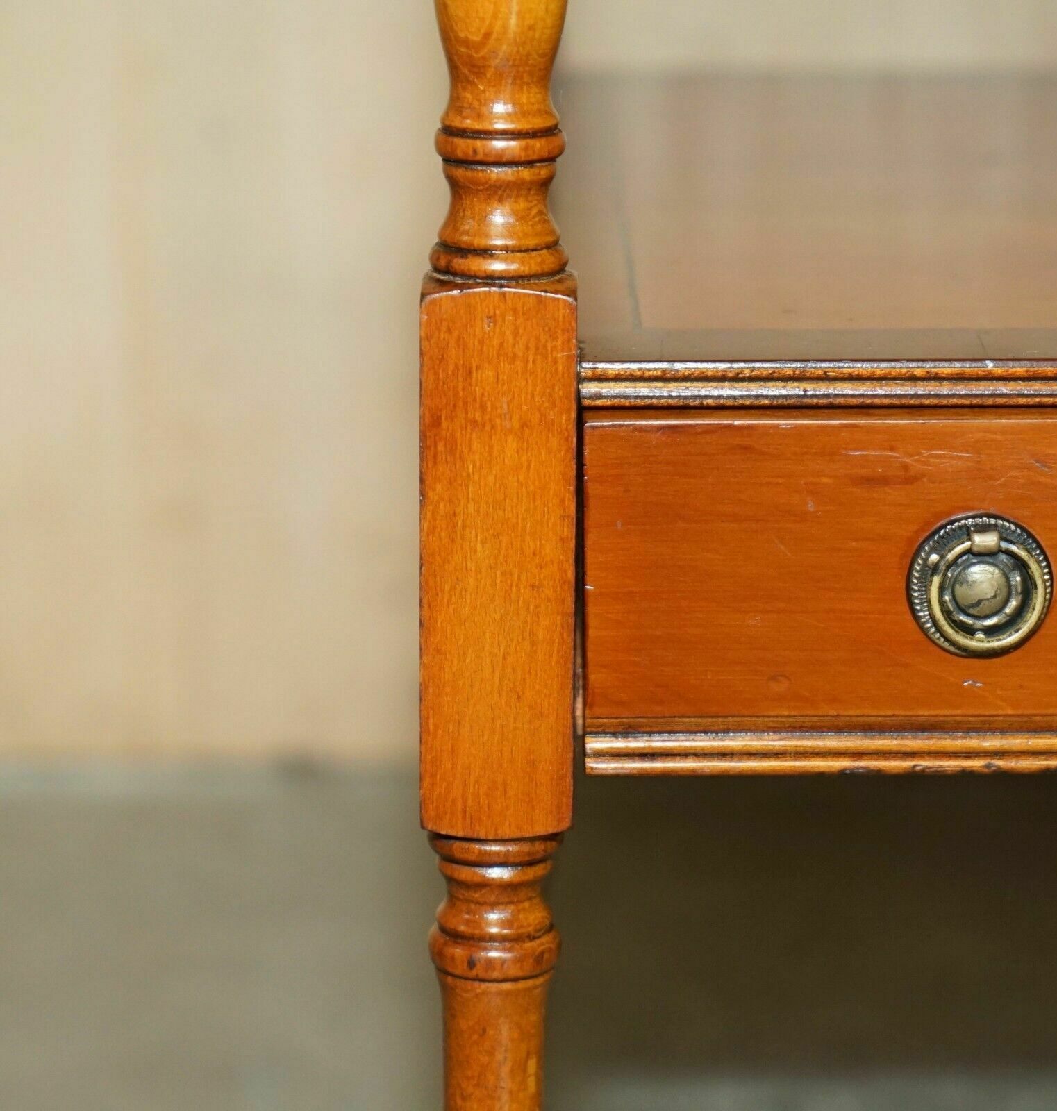 photo furniture Bradley Furniture Stamped Flamed Mahogany Side Table With Butlers Serving Tray
