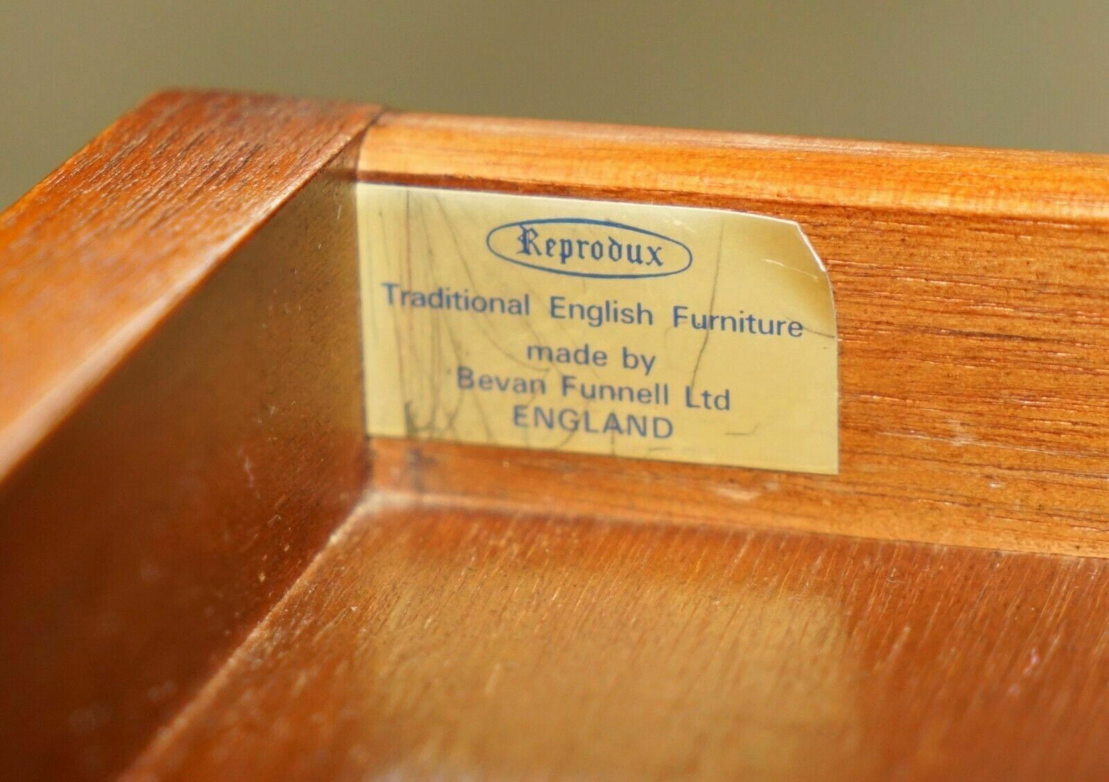 Pair Of Bevan Funnell England Burr Yew Side Tables Each With A Signle Drawer photo furniture