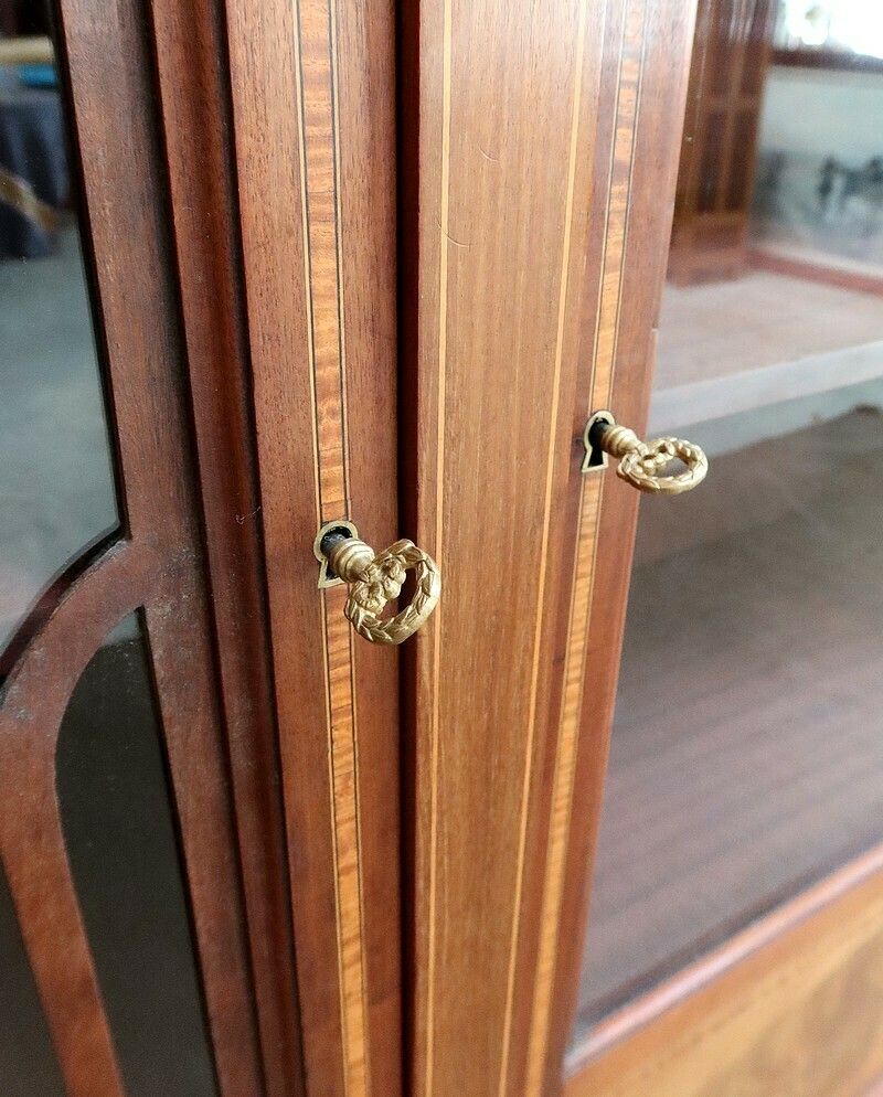 Furniture Mahogany Bookcase, Directoire Taste – Early 20th Century photo