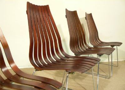 Set Of Four Rosewood 'Scandia' Senior Dining Chairs By Hans Brattrud For Hove Mobler, C1960s photo Furniture