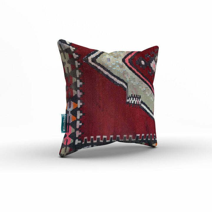 Turkish Kilim Cushion Cover 60x60 Cm Square Wool Kelim Pillow Moroccan  66380 photo for sale