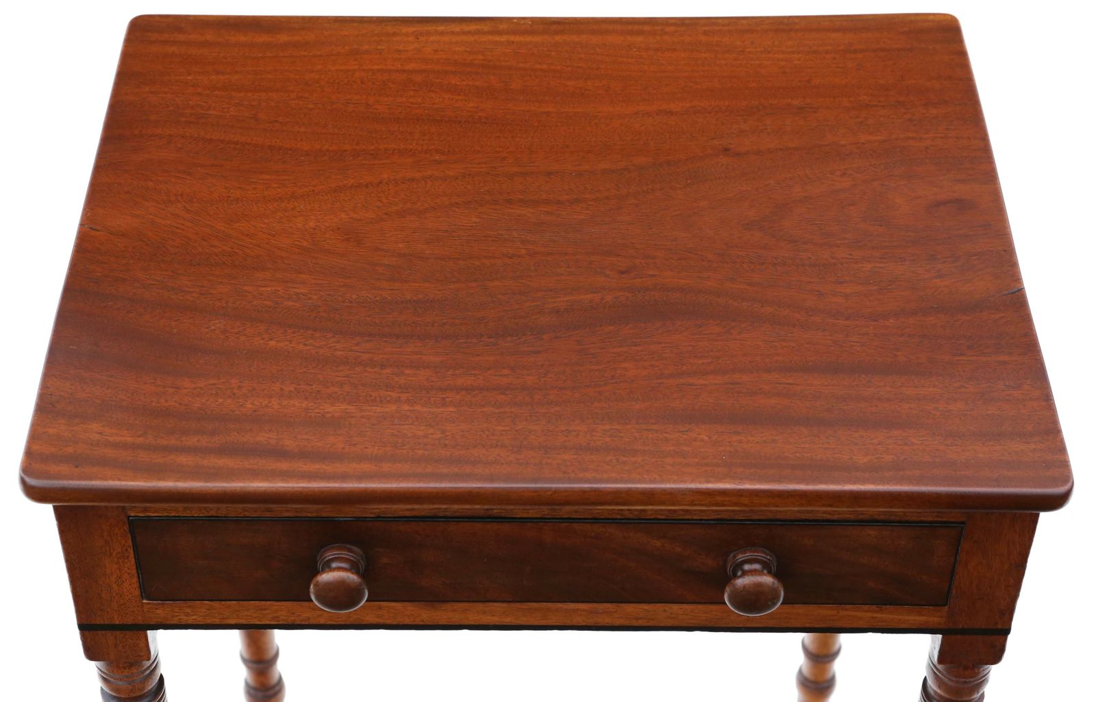 Antique Very Fine Quality Small 19th Century Mahogany Writing Side Table Desk photo furniture