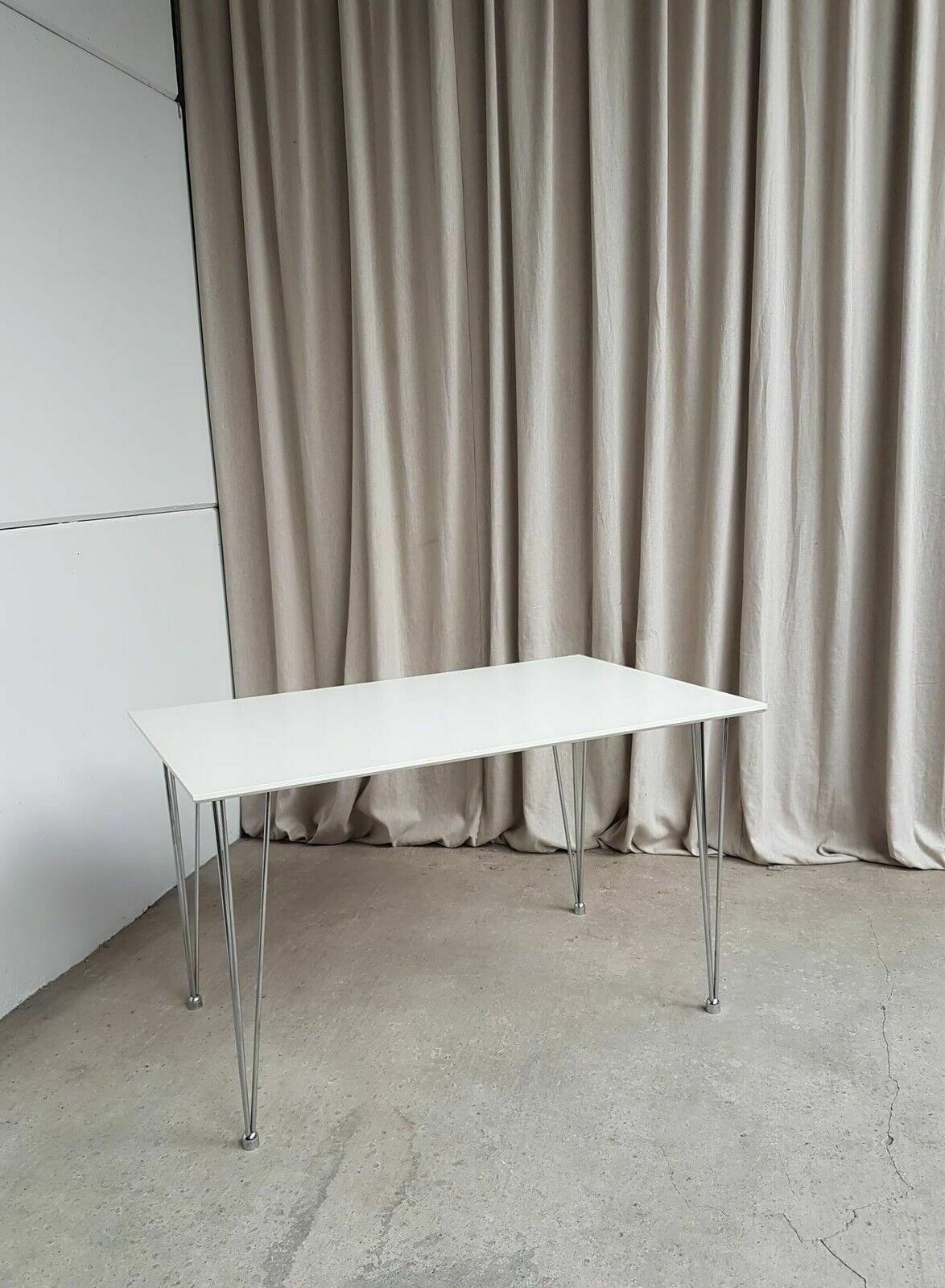 Vtg Late Mid Century Style Modernist Desk Dining Table Danish Scandi Retro photo vinterior