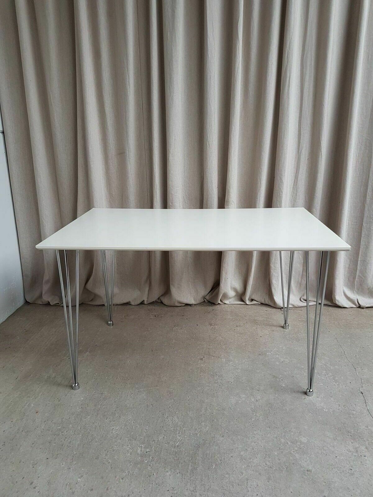Vtg Late Mid Century Style Modernist Desk Dining Table Danish Scandi Retro photo vintage