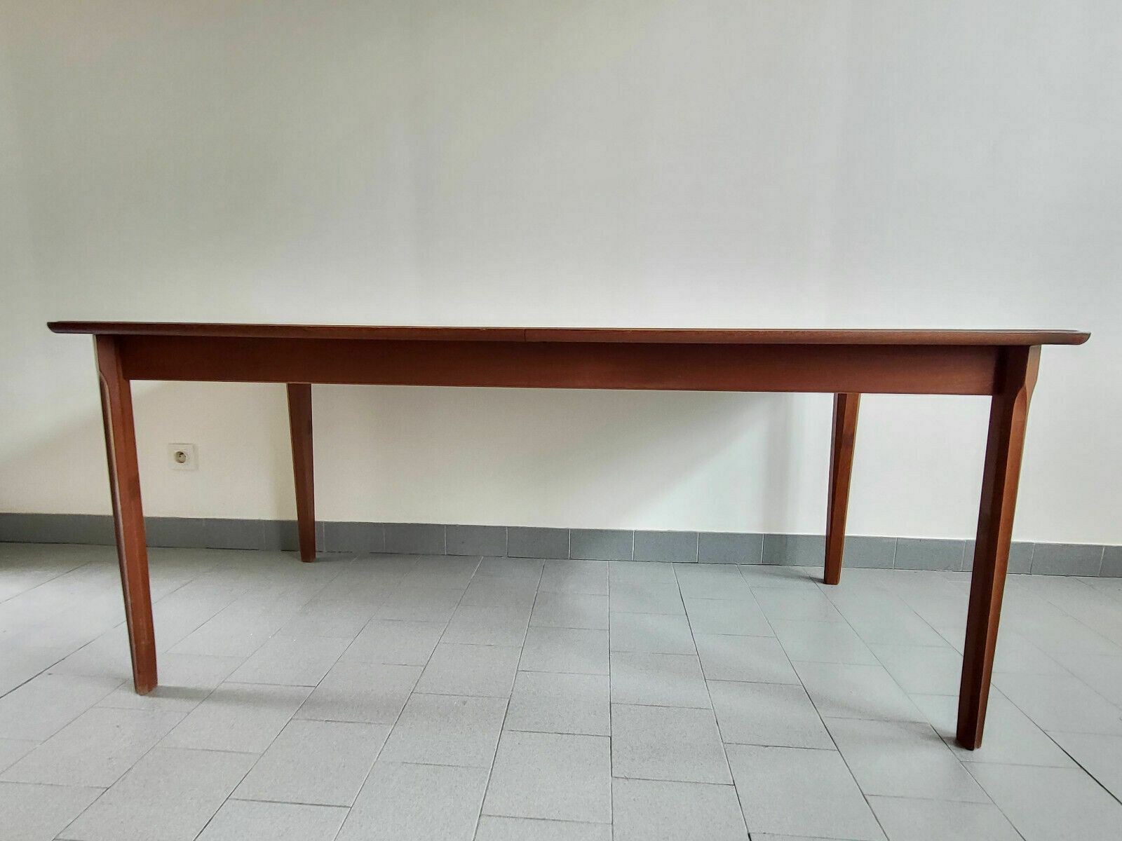 photo for sale Vintage 1960 Danish Scandinavian Teak Dining Table For 12 People 60s 1960s