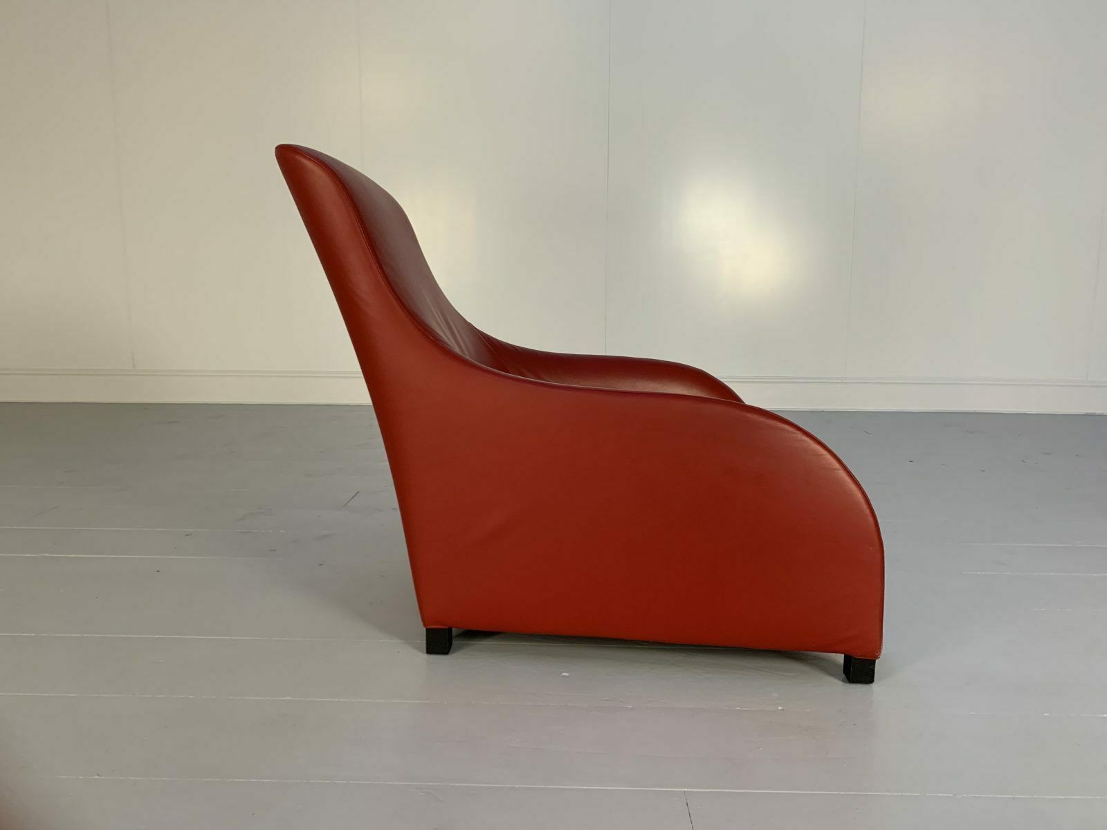 B&B Italia Armchair – “Maxalto Kalos 9750” – In Oxblood “Gamma” Leather photo Furniture