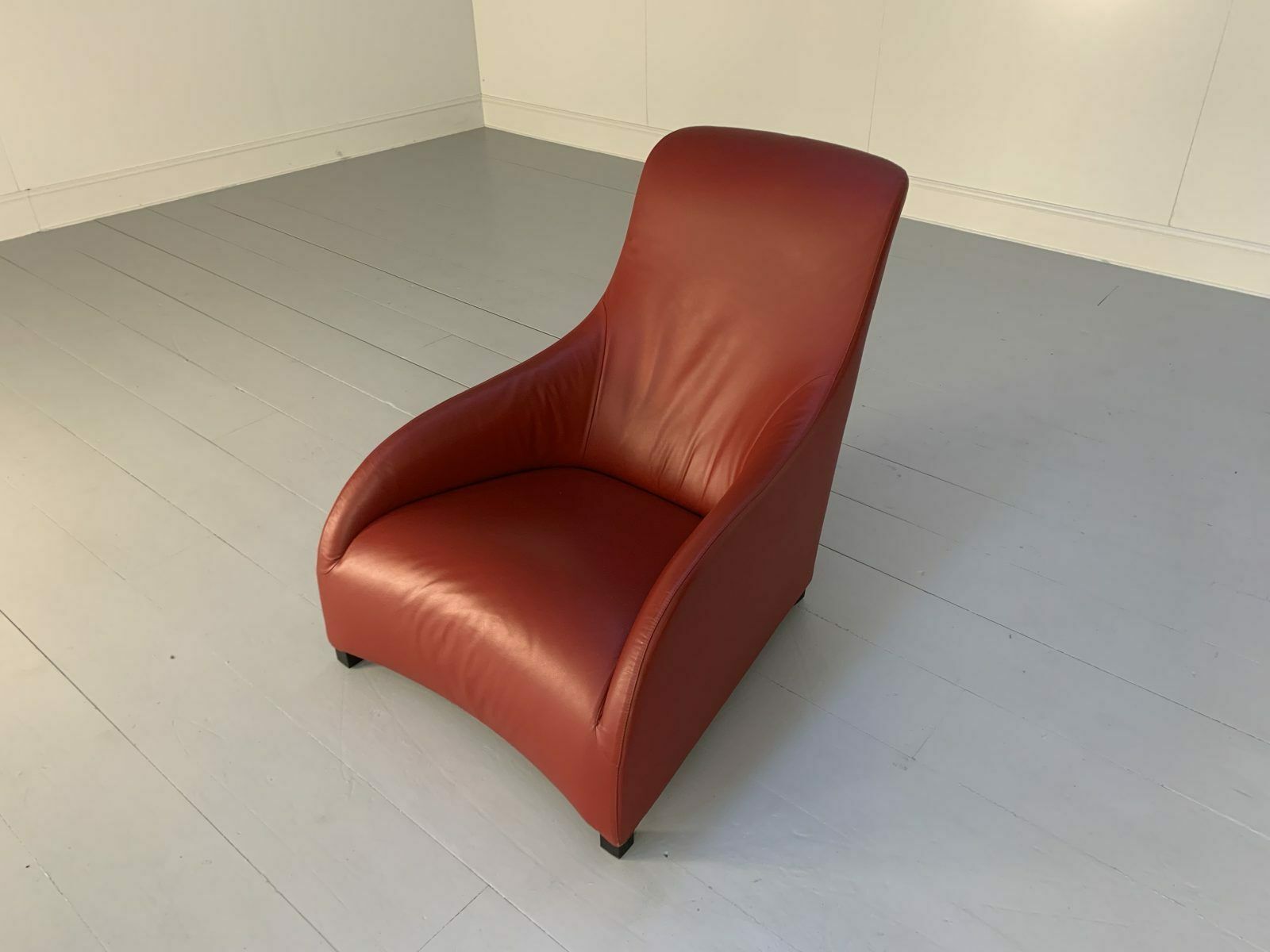 B&B Italia Armchair – “Maxalto Kalos 9750” – In Oxblood “Gamma” Leather photo vinterior