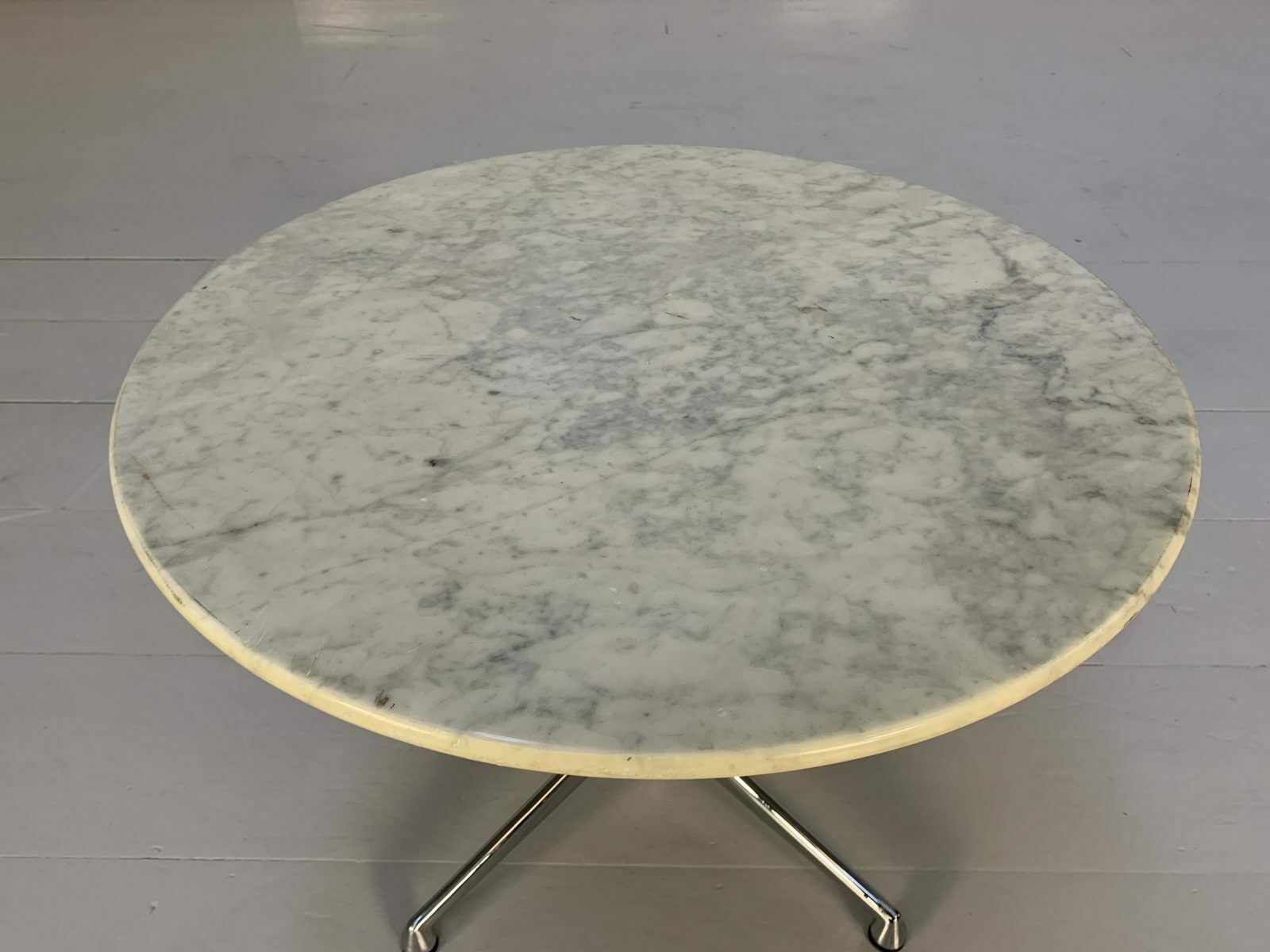 photo buy Vitra “La Fonda” Eames Chair & Marble Table – In Black Hopsack