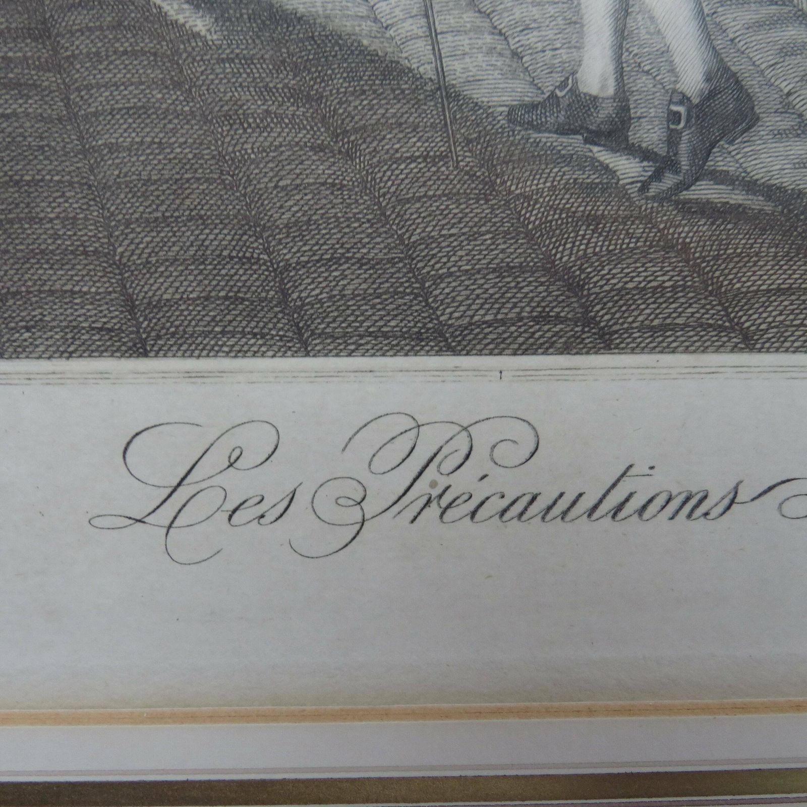 Antique Coloured Etching After Moreau Le Jeune Title Les Precautions From Le Monument De Costume Physique Et Moral photo vinterior