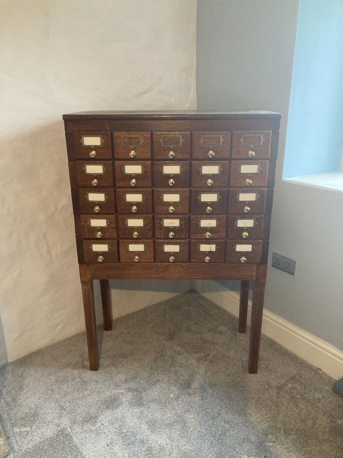 Vintage Library Filing 25 Drawers Haberdashery photo furniture