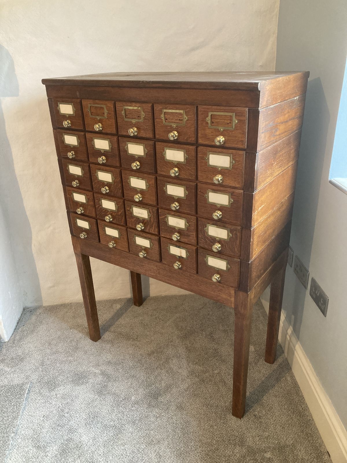 Vintage Library Filing 25 Drawers Haberdashery photo Furniture
