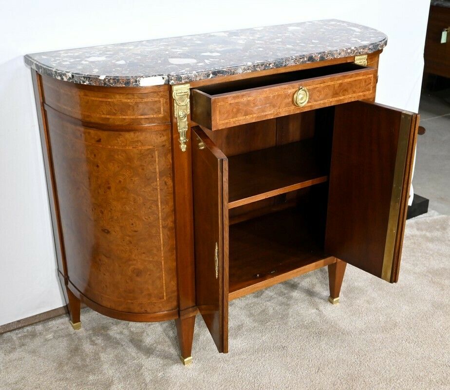 Buffet In Thuya Burl And Mahogany, Louis XVI Style – 2nd Part 19th Century photo Furniture