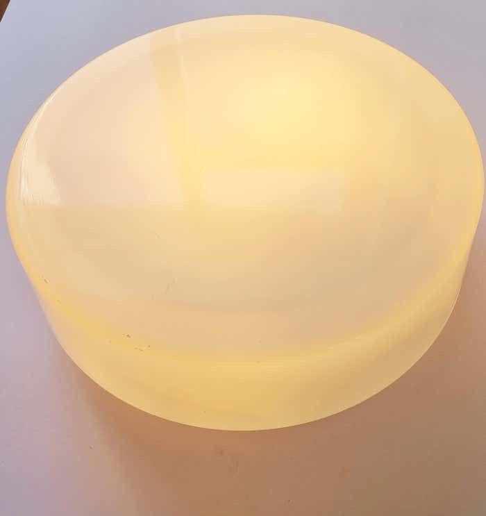 Lighting Large Midcentury Flush Mount Milk Glass, Rzb Leuchten, Germany, 1970s photo