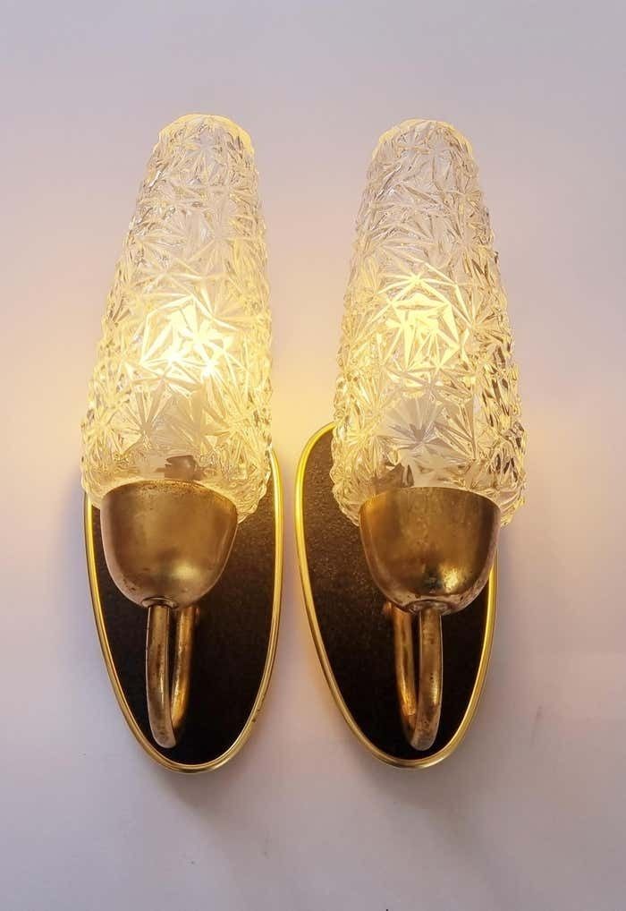 photo for sale Pair Of Rare Midcentury Wall Lamps, Germany, 1960s