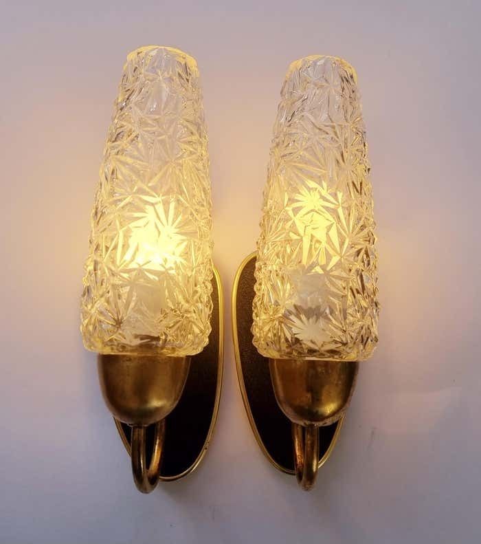 395.0 Pair Of Rare Midcentury Wall Lamps, Germany, 1960s photo