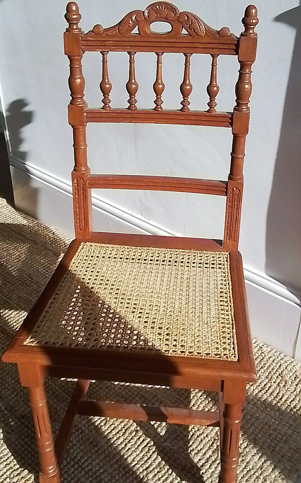 Edwardian Vintage Cane Wooden, Vintage Cane Chair, Modern Wooden Chair Fz52 photo 80.0