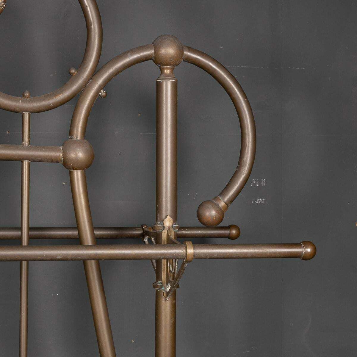 Furniture 19th Century Victorian Pair Of Brass Coat Stands, C.1890 photo