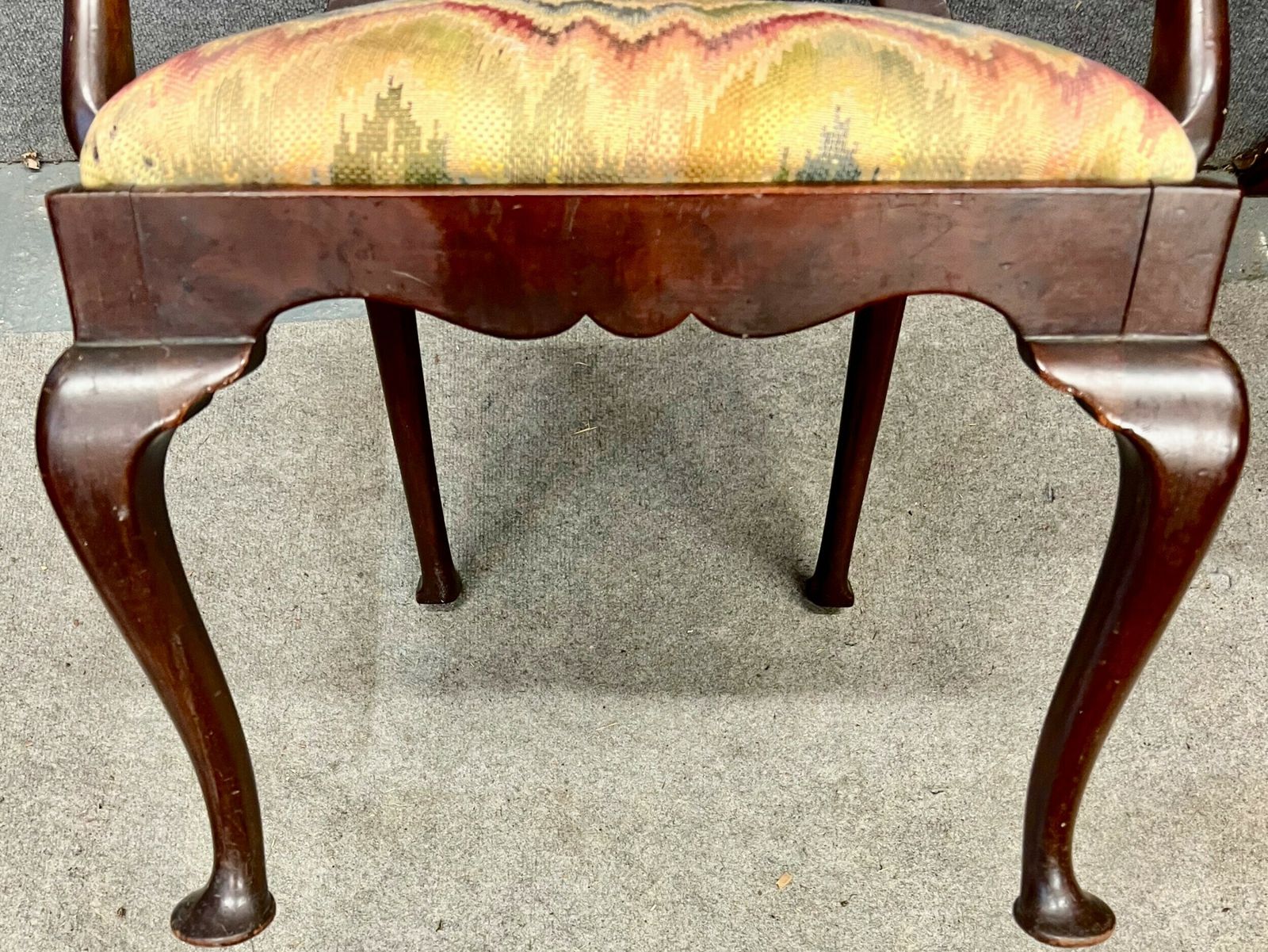George II Style Mahogany Child's Chair photo vintage