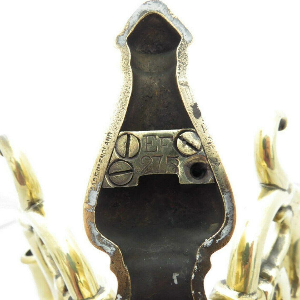 Antique Brass Wall Mounted Candle Holder With Mythical Sea Creature Design 2 Arms By Harcourts Made In England photo buy