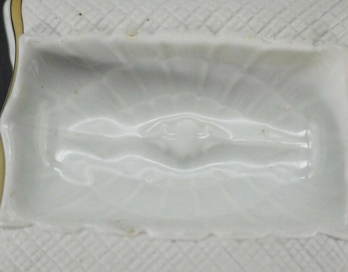 Antique French Porcelain Ashtray And Striker photo 110.0