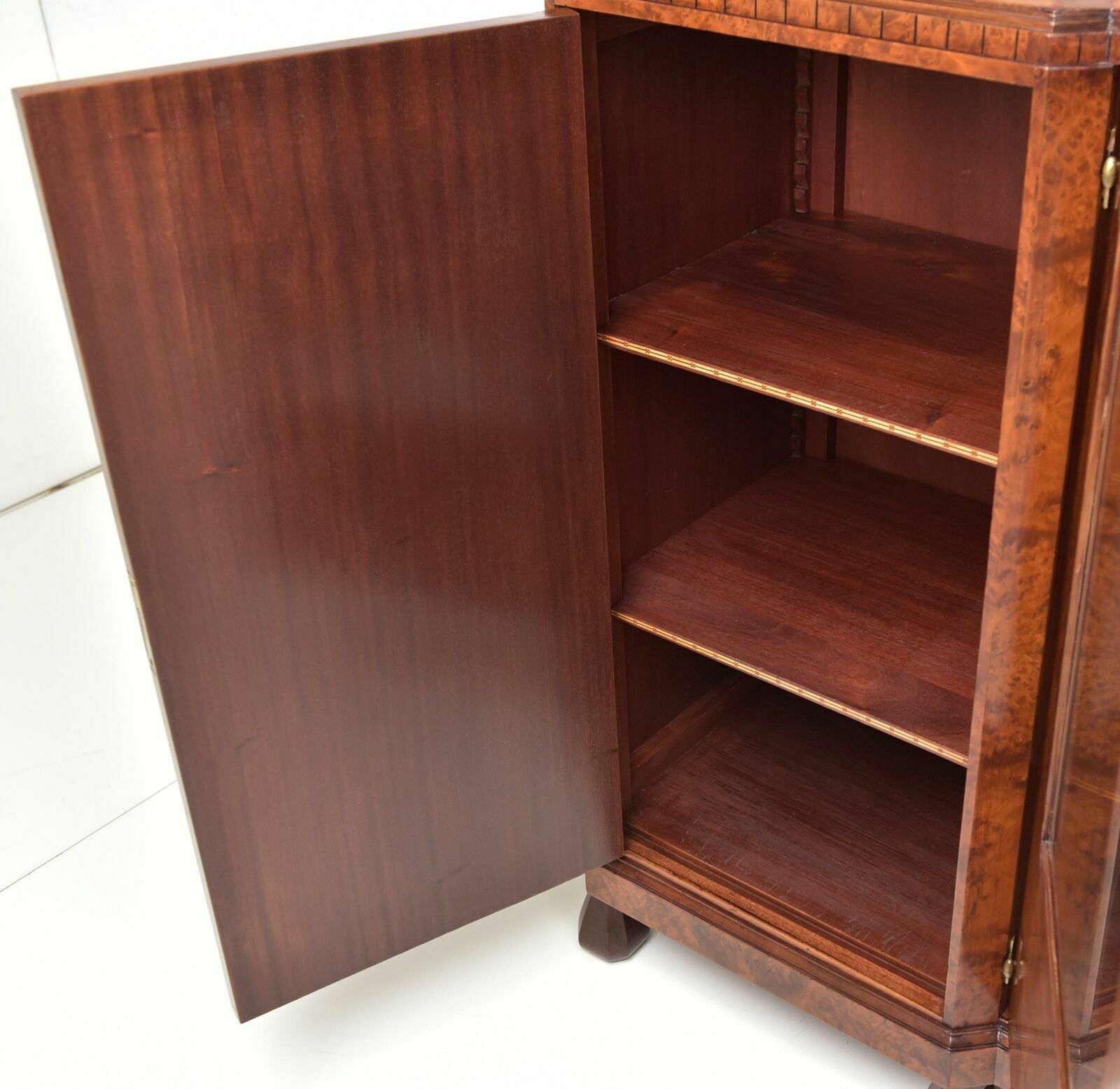 Antique! Xl Showcase Sideboard Restored Art Deco Around 1930 Burl Wood Sideboard photo Furniture
