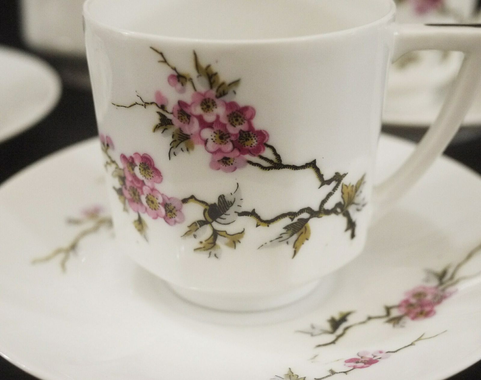 Antique Limoges Porcelain Coffee Set By Touze, Lemaître & Blancher photo Home Decor