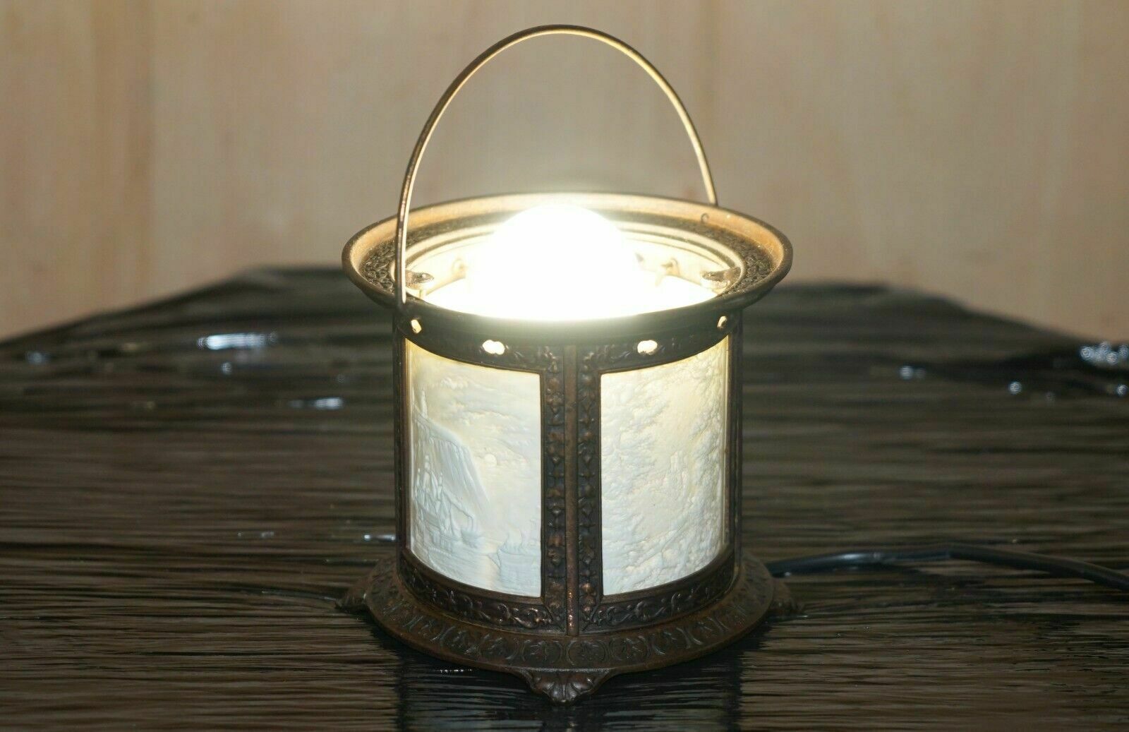Antique Roman Grand Tour Bronzed Candle Lamp Restored To Use As A Table Lamp photo furniture