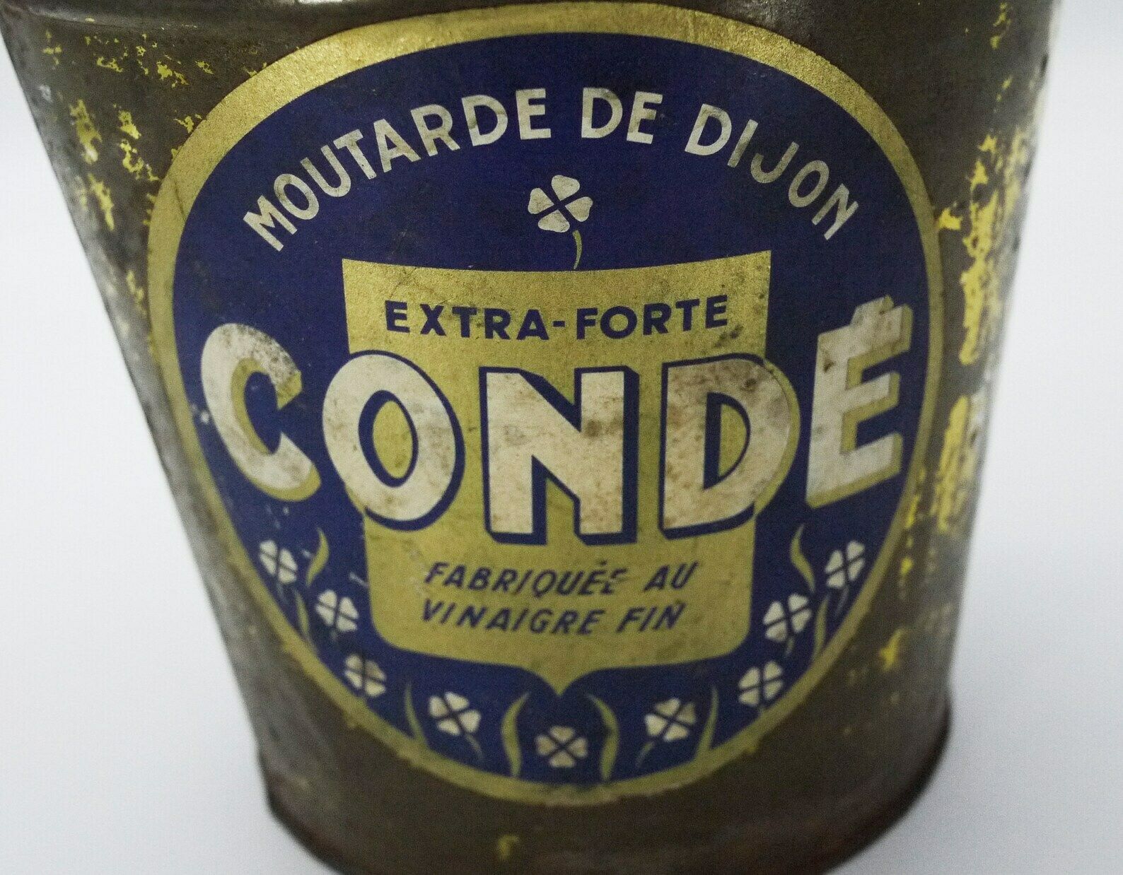French Dijon Mustard Tin Bucket photo furniture