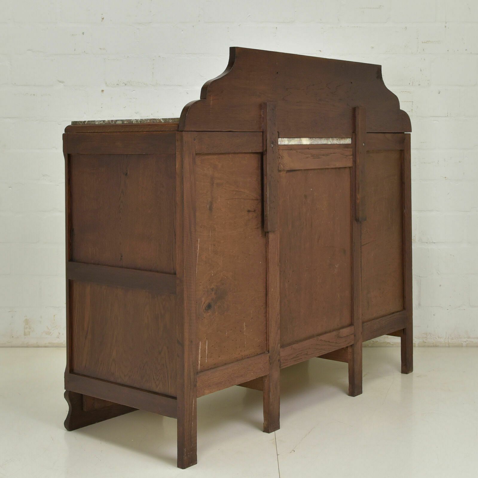 872.0 Antique! Sideboard Restored Art Deco Around 1925 Oak Chest Of Drawers Sideboard Cabinet photo