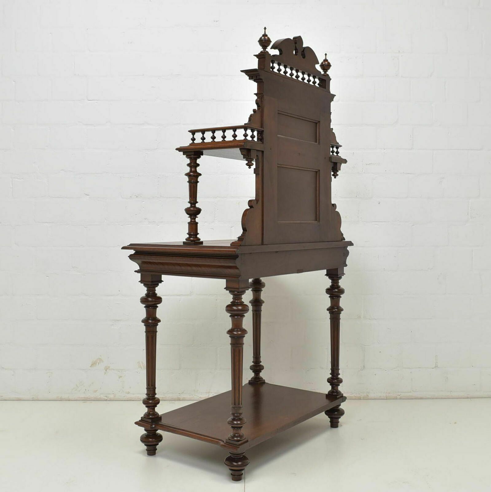 1220.0 Antique Console Table Restored Wilhelminian Style Walnut Sideboard Wall Table Secretary photo