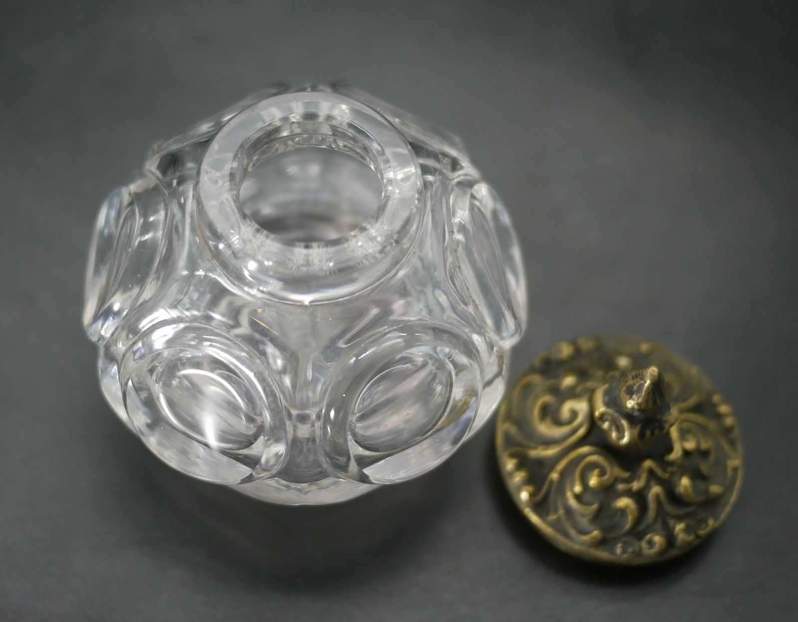 photo for sale Antique French Double Figural Inkwell On Wood Base