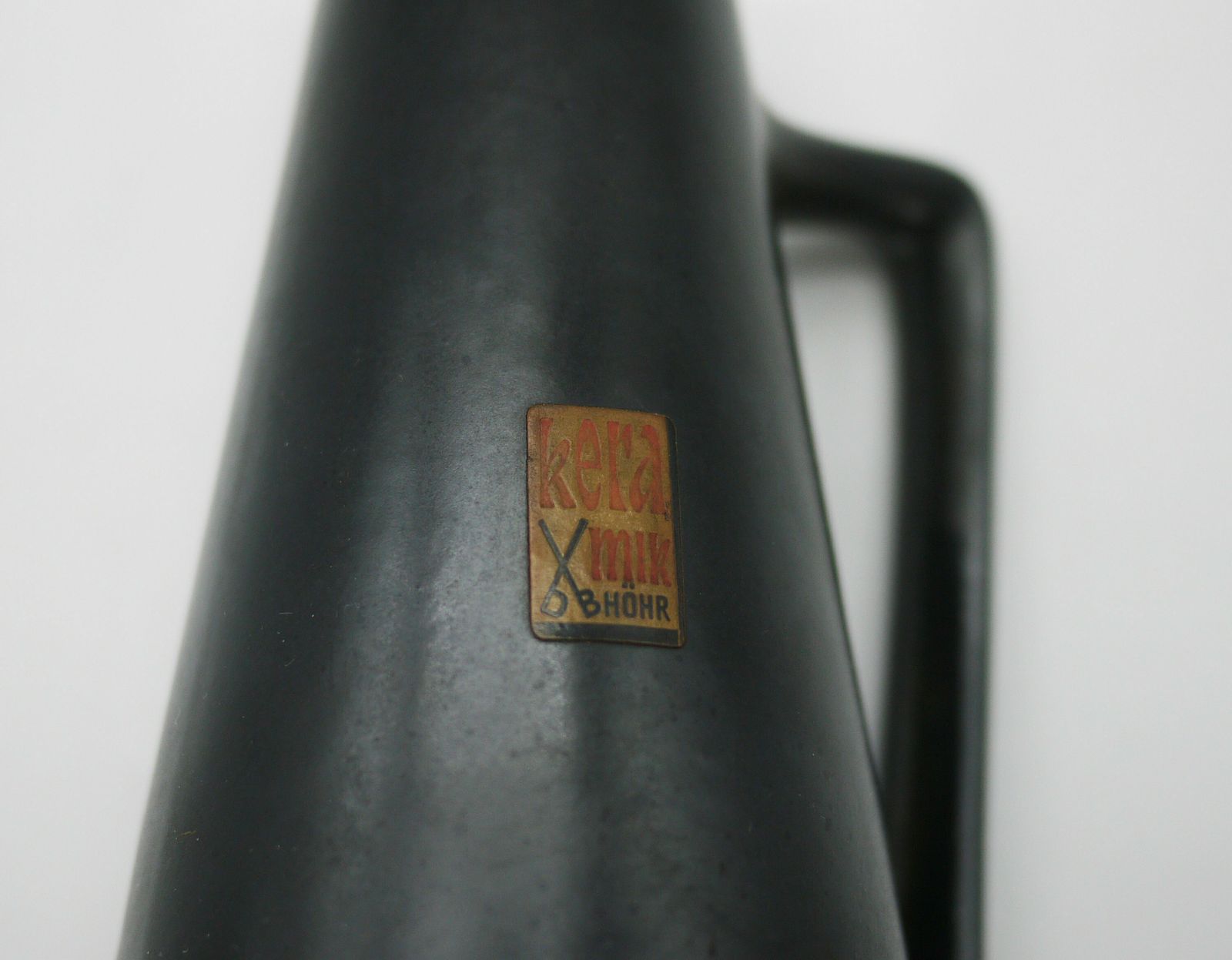 Vintage Dümler Breiden Black And Green Vase Pair photo 122.0