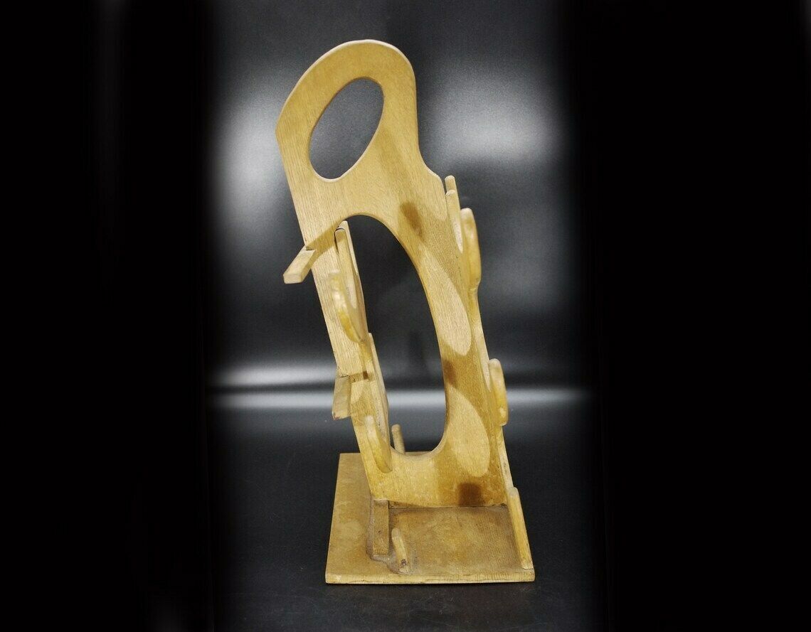photo furniture Vintage French Wooden Wine Rack Countertop