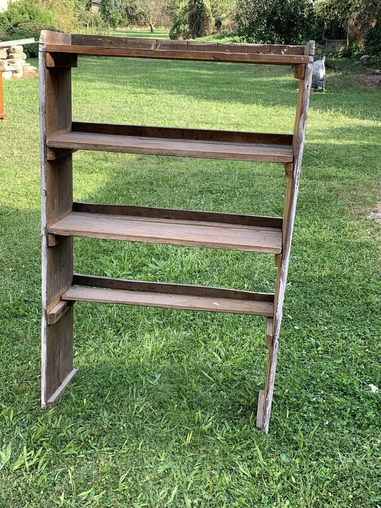 Hungarian Pine Shelf, 1920s, Vintage photo Furniture