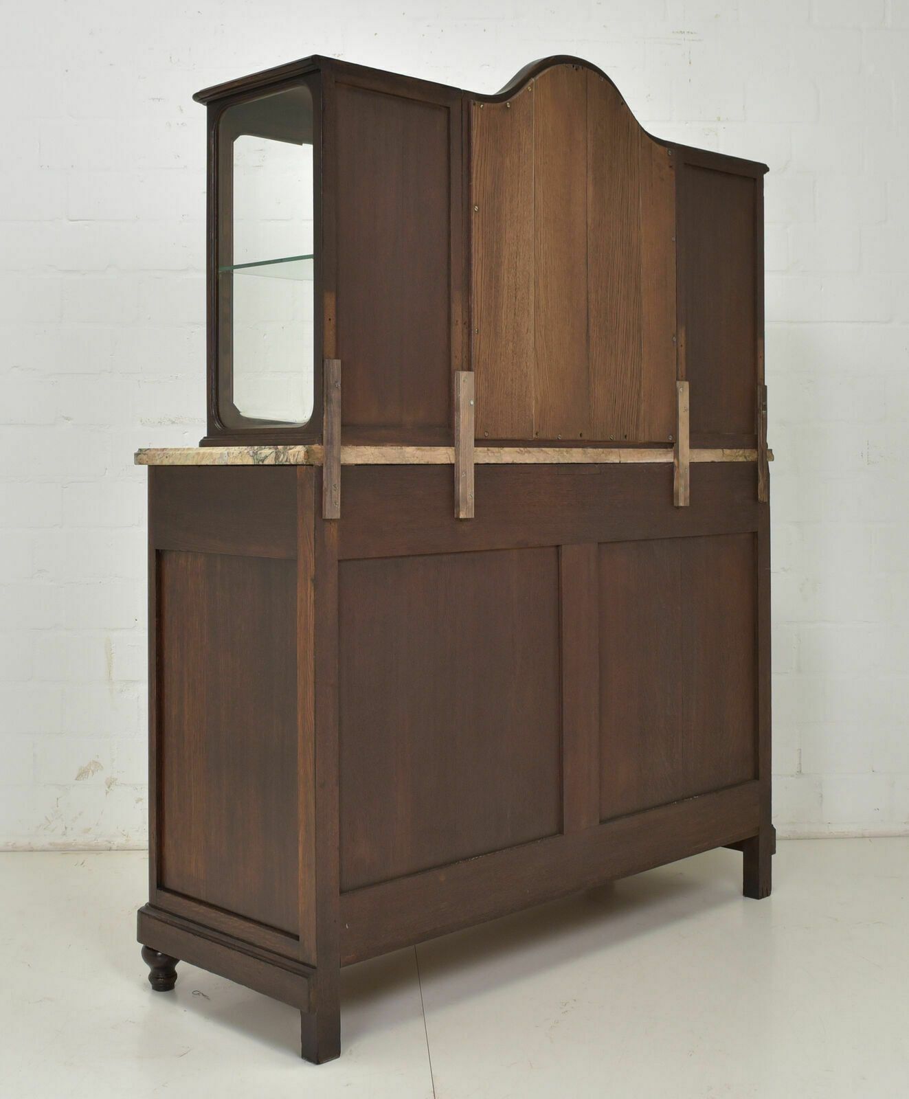 1329.0 Antique! Display Cabinet K Restored Art Deco Around 1925 Oak Sideboard Buffet photo