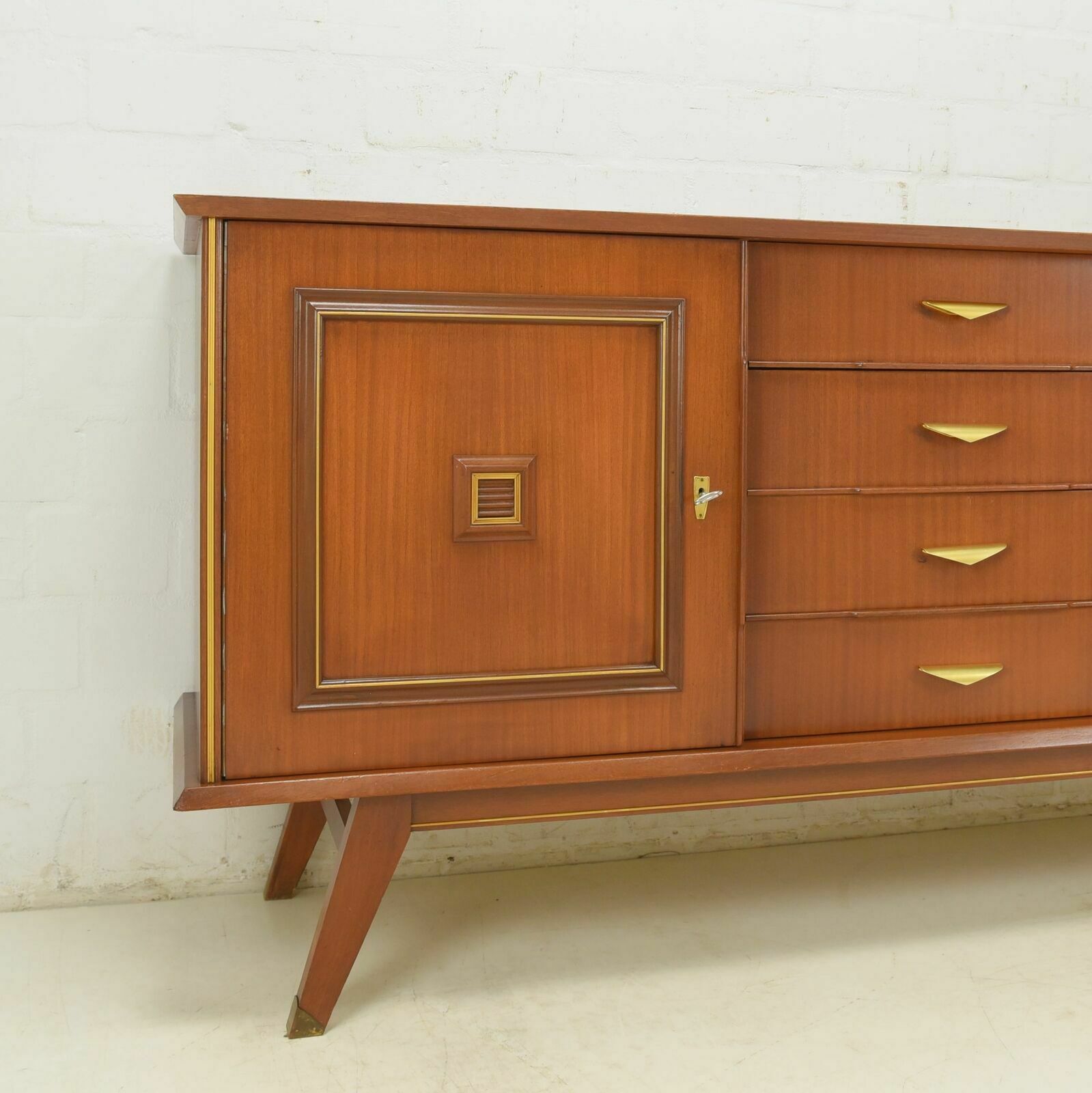 photo furniture Retro! Sideboard Restored Mid Century 50s 60s Vintage Mahogany