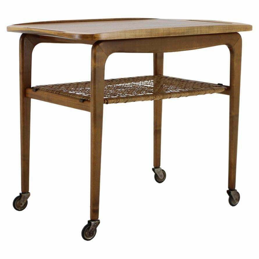 1970s Beech Serving Cart By Drevotvar, Czechoslovakia £433.55