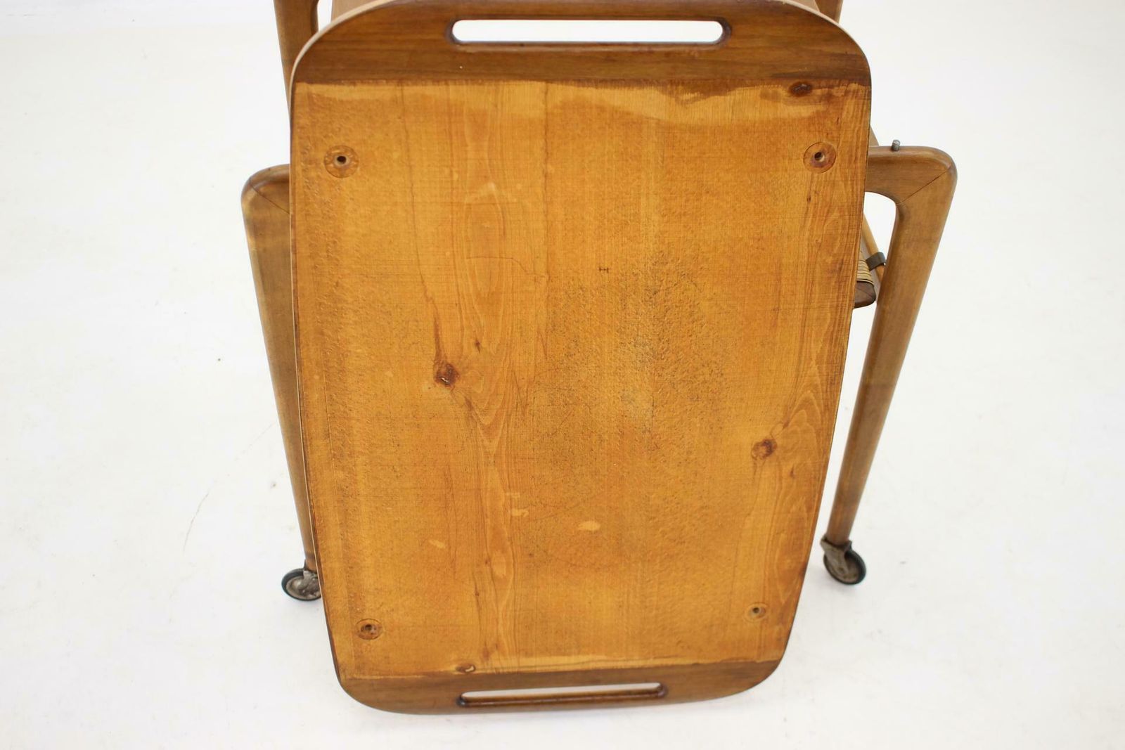 photo vinterior 1970s Beech Serving Cart By Drevotvar, Czechoslovakia £433.55