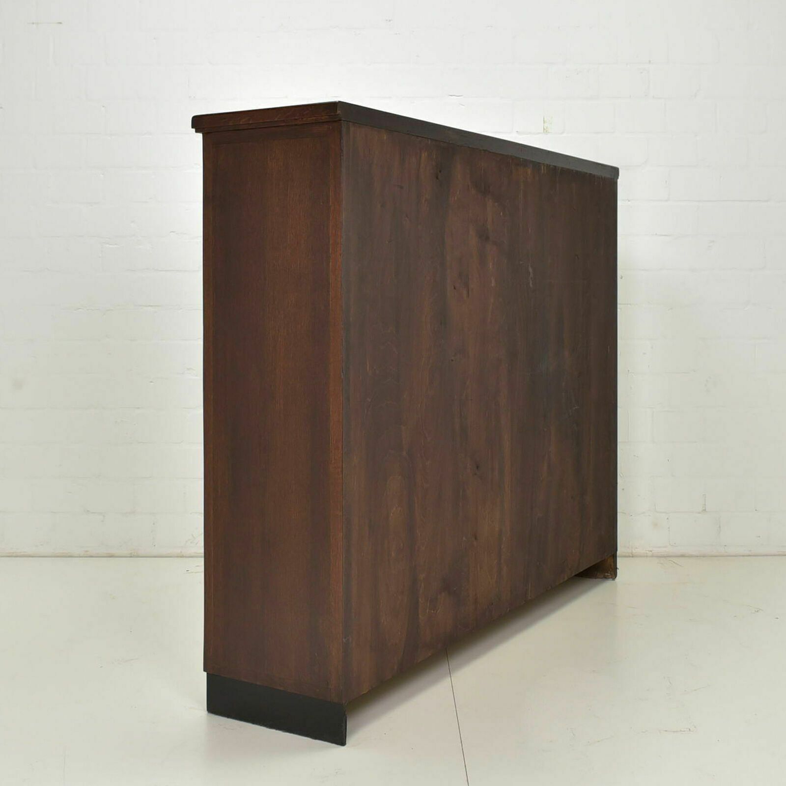 1287.0 Antique! Display Cabinet K Restored Art Deco / Bauhaus Around 1940 Oak Highboard photo
