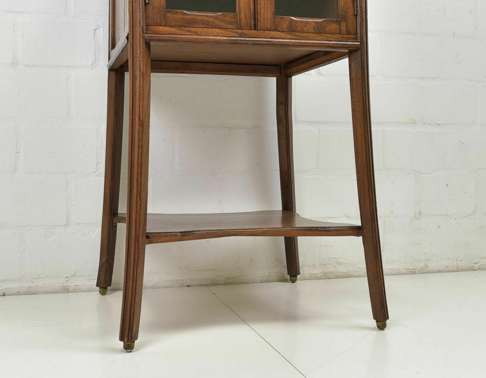 photo for sale Antique! Small Showcase Restored Art Nouveau Around 1920 Elm Rüster Side Cabinet K