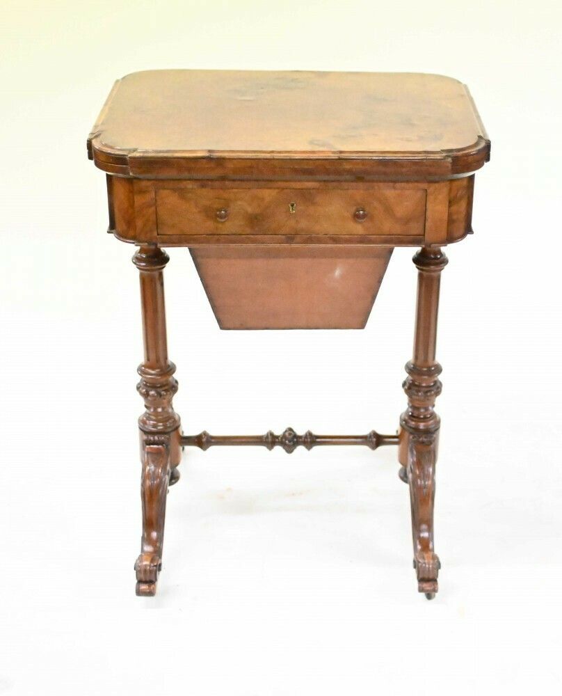 Victorian Games Table Chess Draughts Walnut