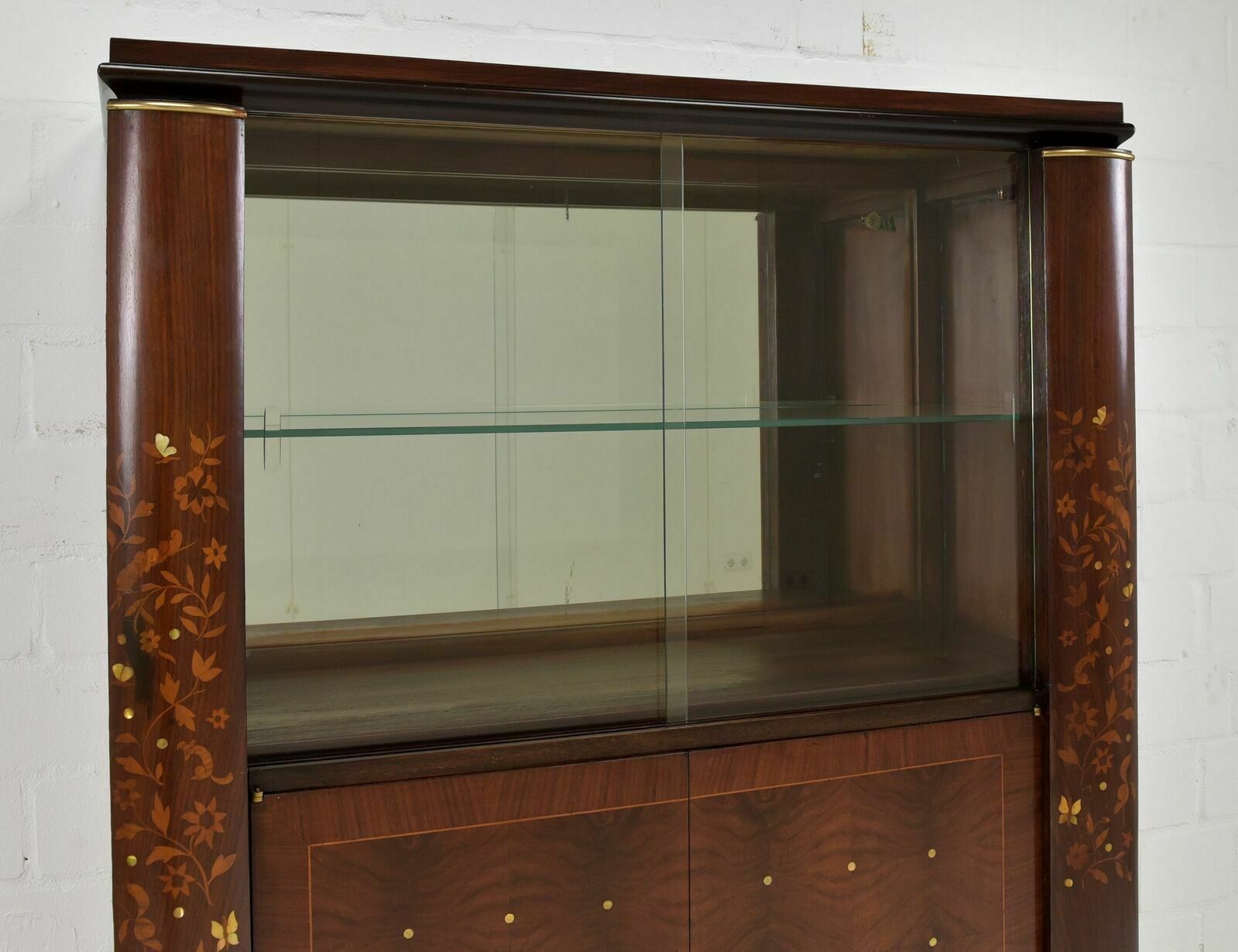 photo furniture Antique! Display Cabinet Restored Jules Leleu Art Deco Bar Cabinet Mahogany France