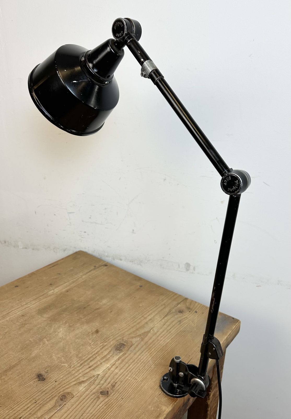 Industrial Ddrp Desk Or Wall Lamp By Curt Fischer For Midgard, 1930s photo Lighting