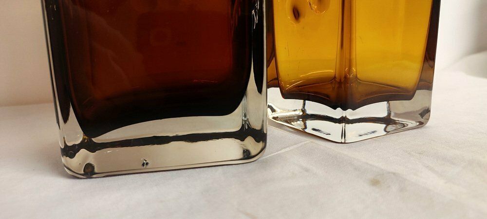photo for sale Italian Glass Vases, 1970s, Set Of 2