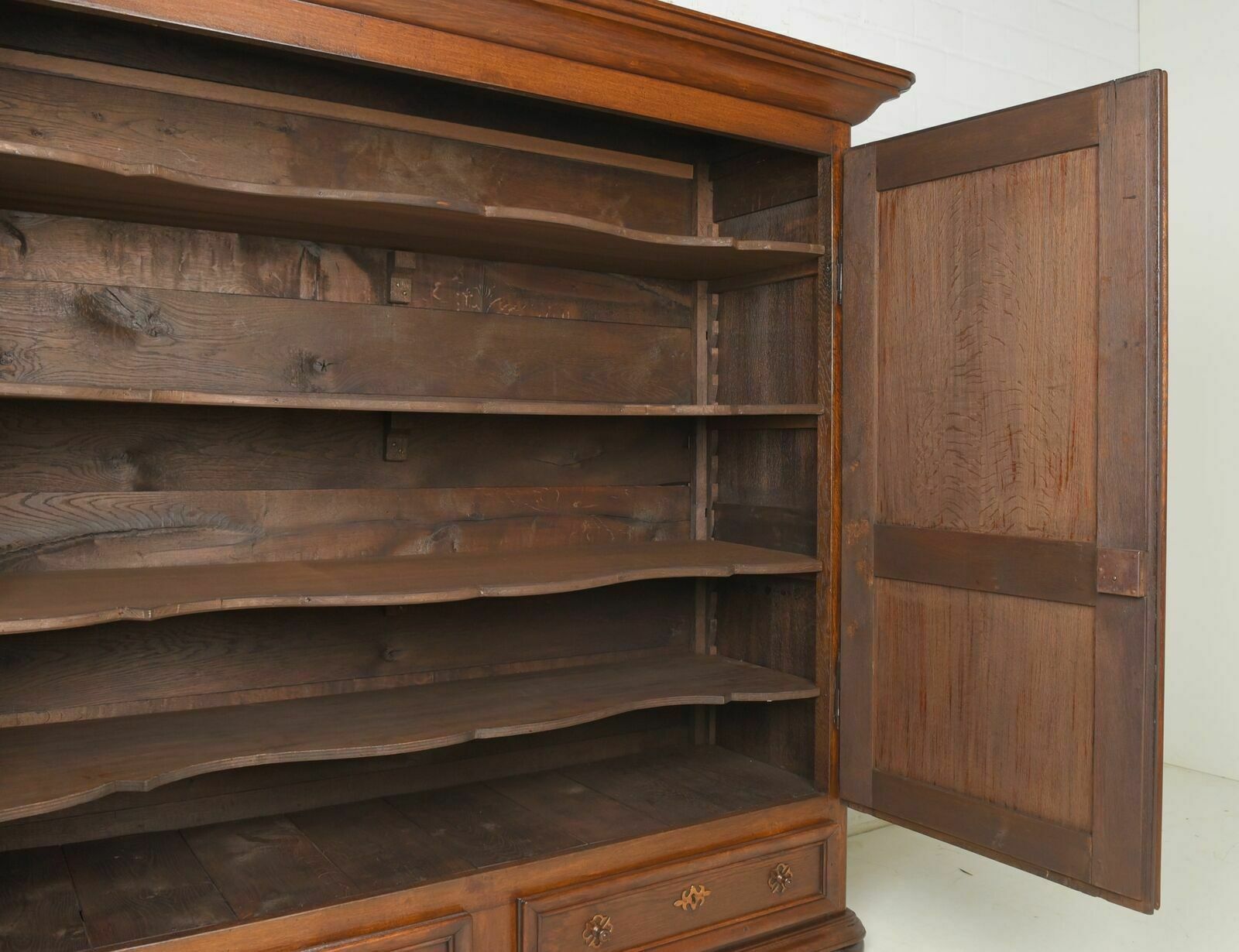 Antique! Oak Cabinet Restored Biedermeier Around 1820 Hall Cabinet Vertiko photo 1526.0
